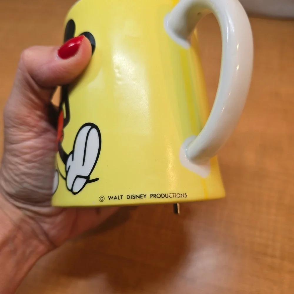 Vintage Mickey Mouse Club March Tune MUSICAL MUG Made‎ in Japan